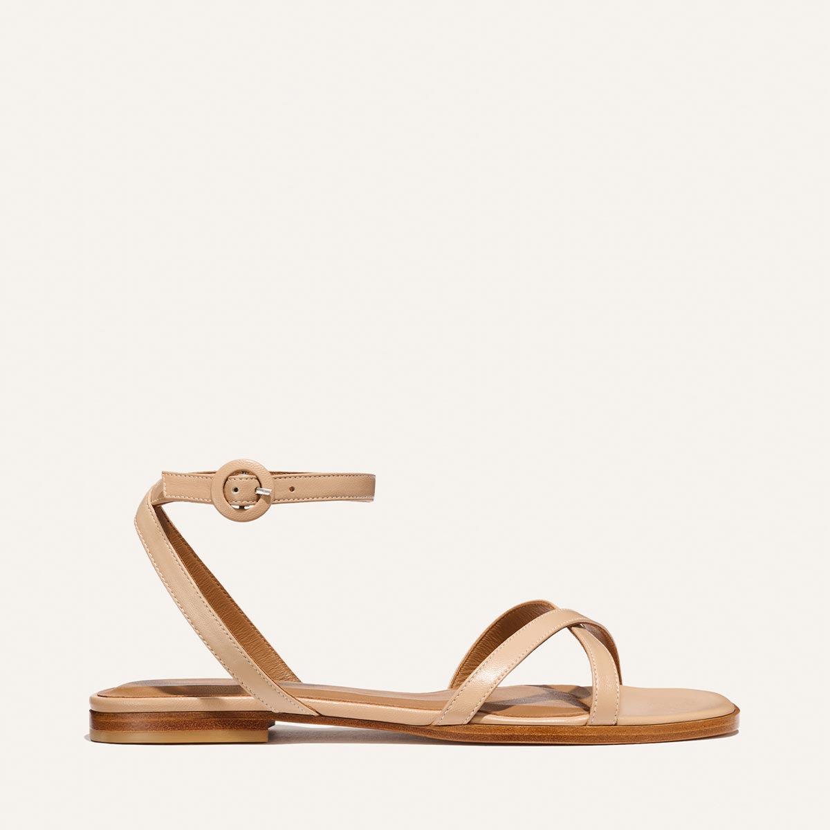 The Flat Sandal - Dune Nappa by MARGAUX