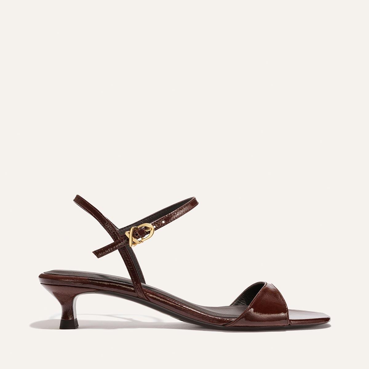 The Lotto 35 - Espresso Crinkle Patent by MARGAUX