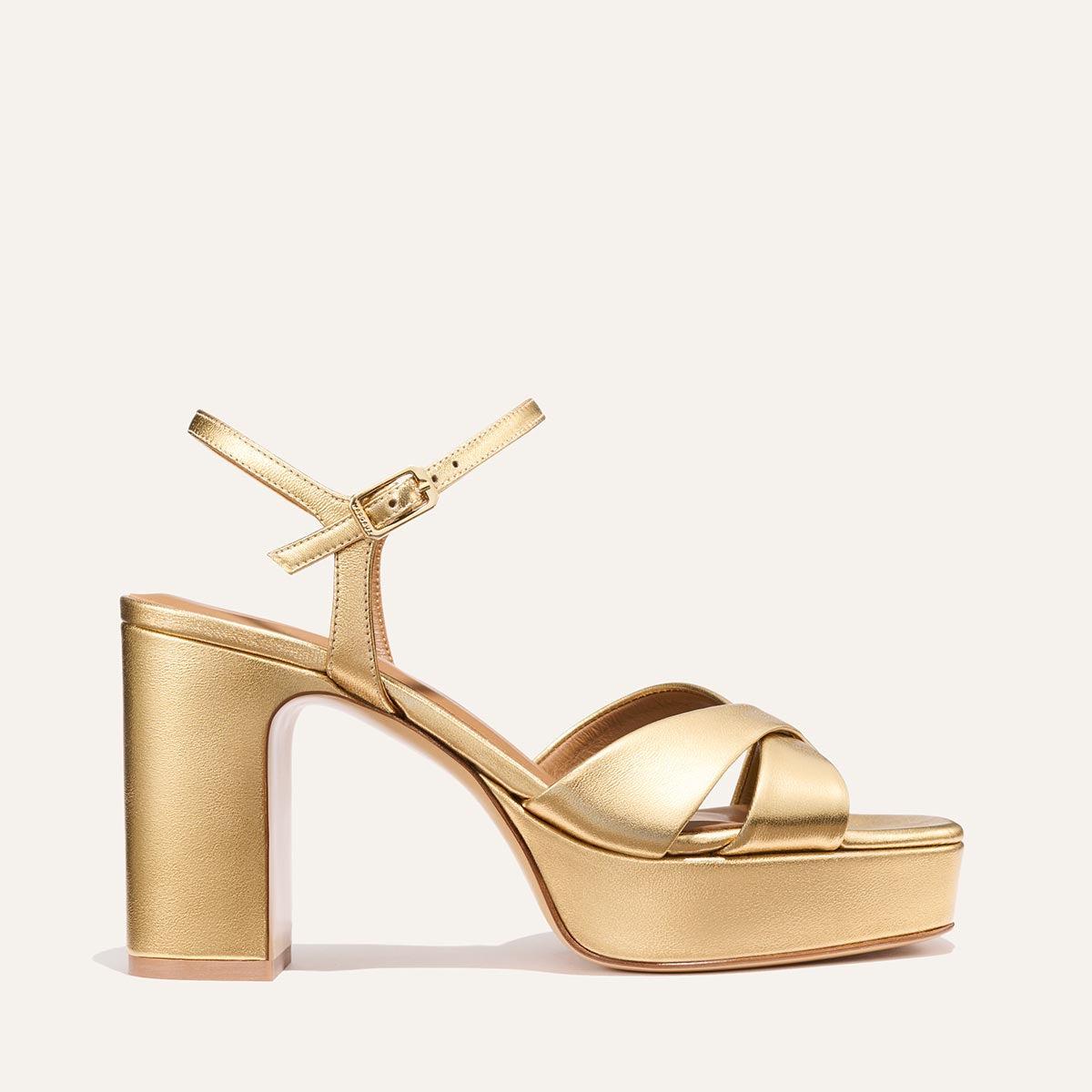 The Paloma Platform - Gold Nappa by MARGAUX