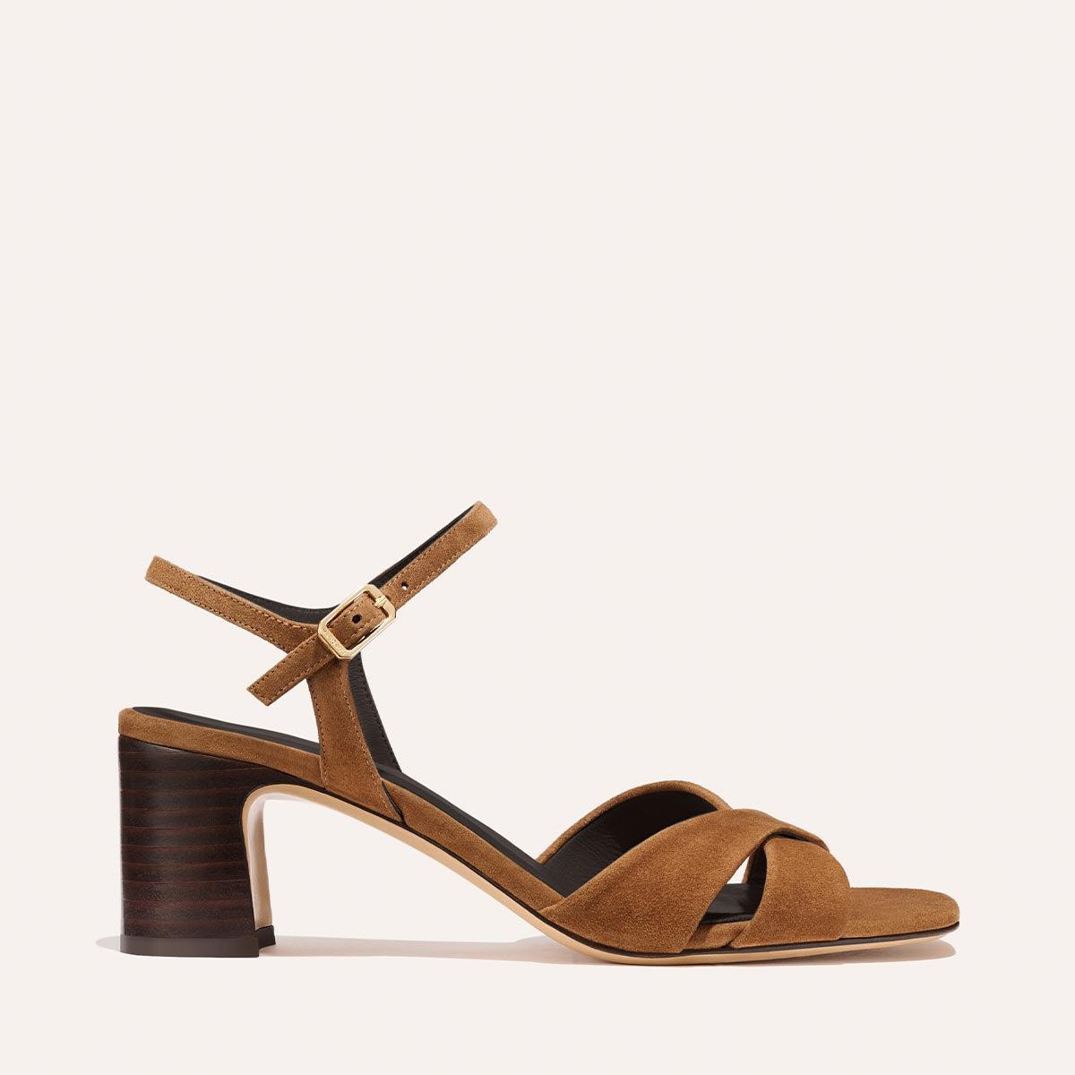 The Paloma Sandal - Nutmeg Suede by MARGAUX