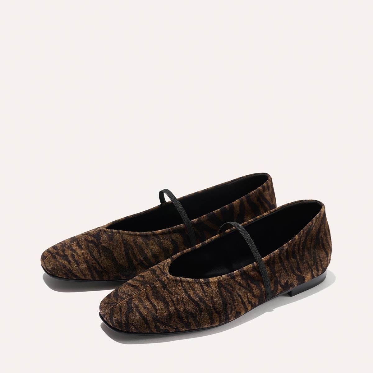 The Phoebe - Brown Zebra Suede by MARGAUX