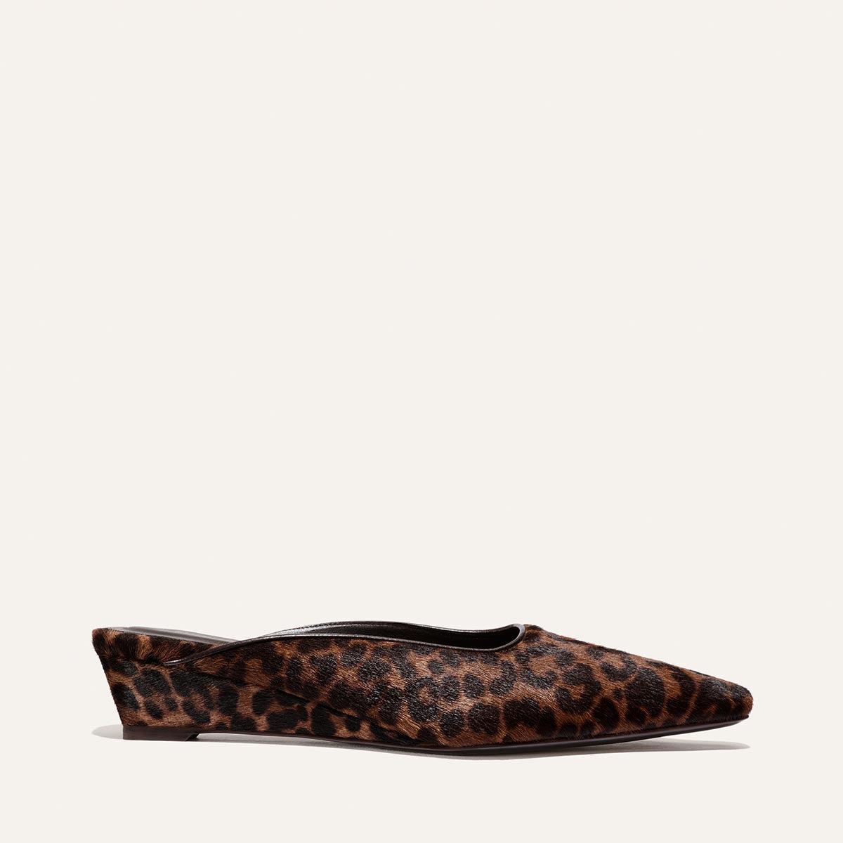 The Vesper Mule - Chocolate Leopard Haircalf by MARGAUX