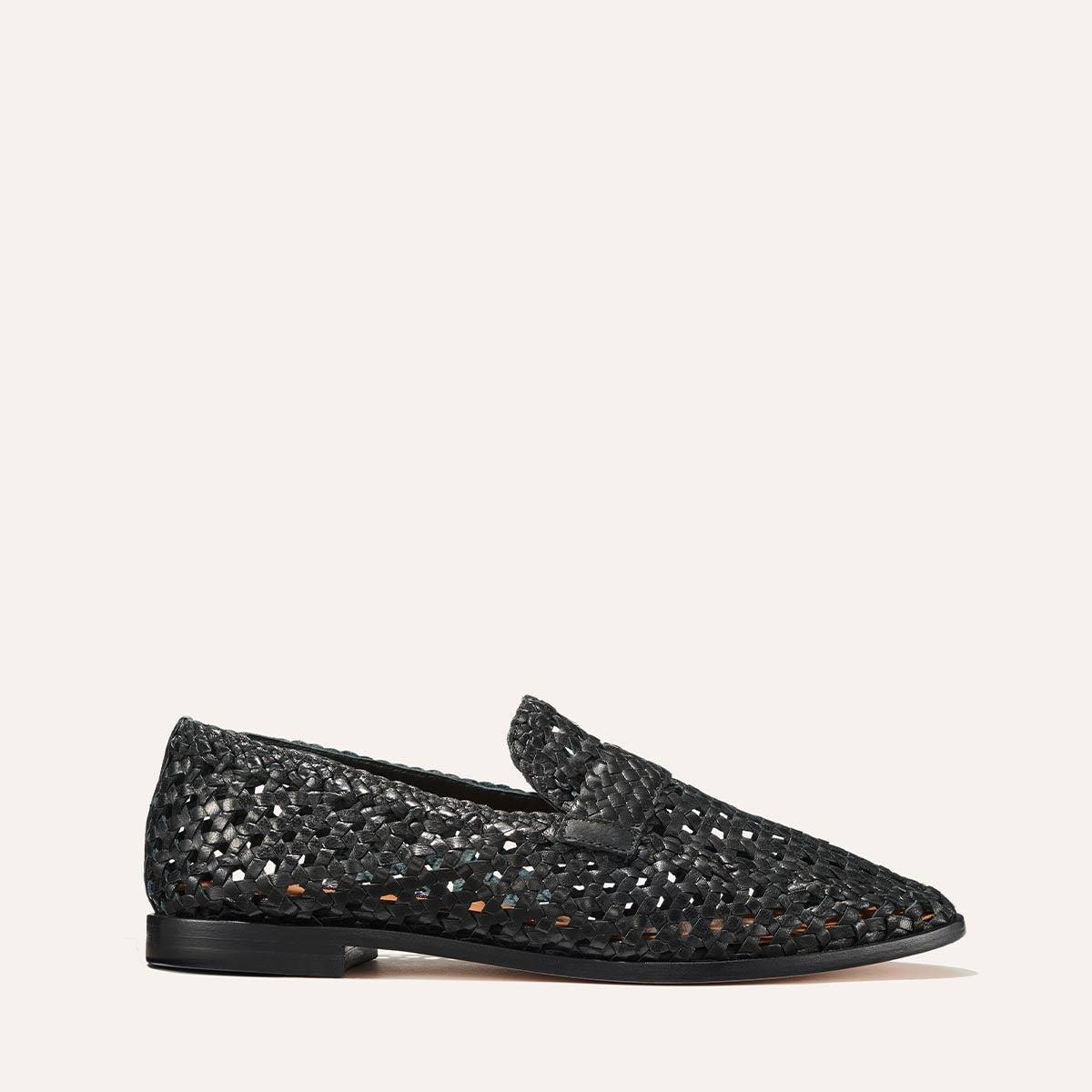 The Woven Andie Loafer - Black by MARGAUX
