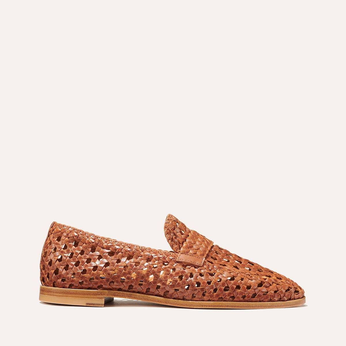 The Woven Andie Loafer - Saddle by MARGAUX