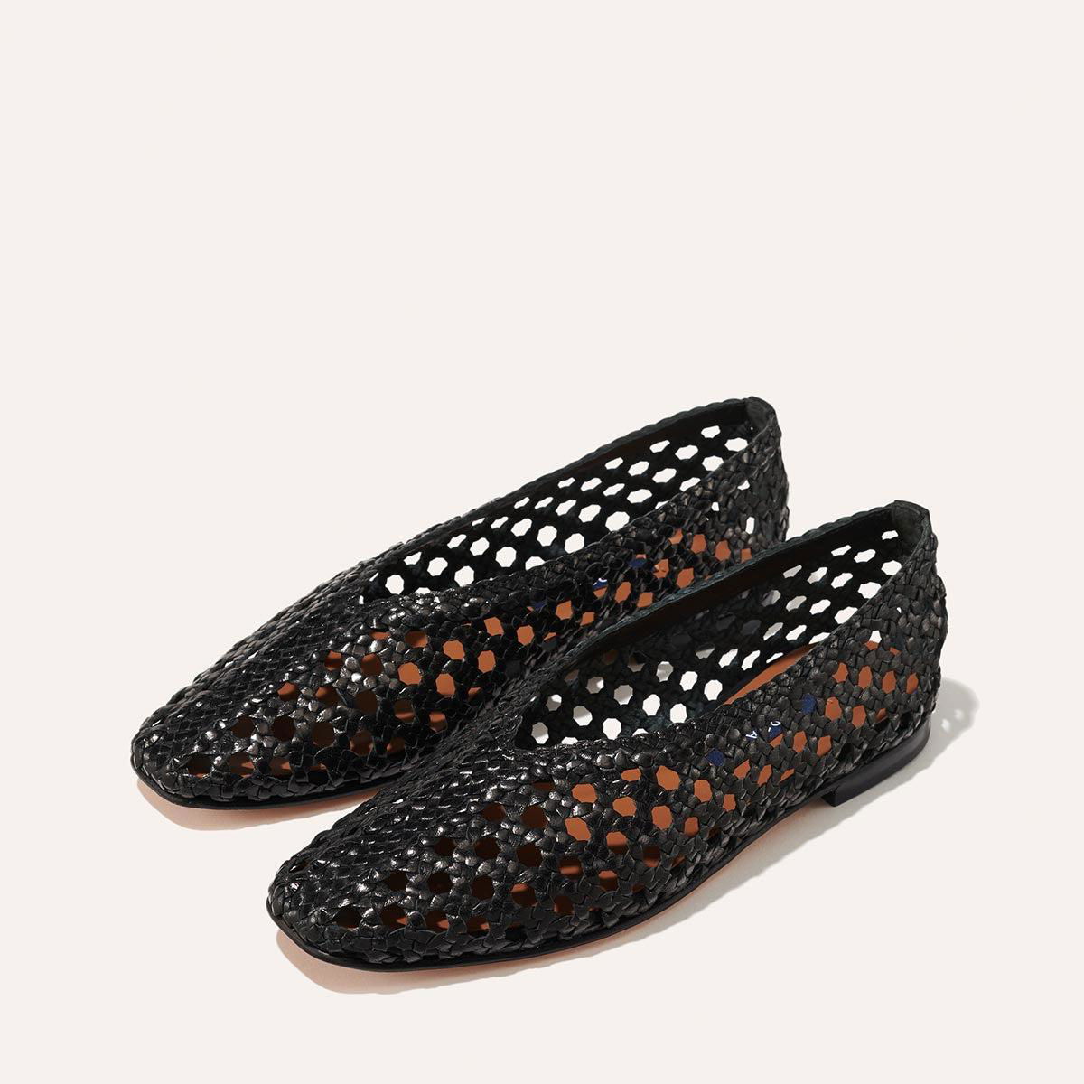The Woven Paz - Black Leather by MARGAUX