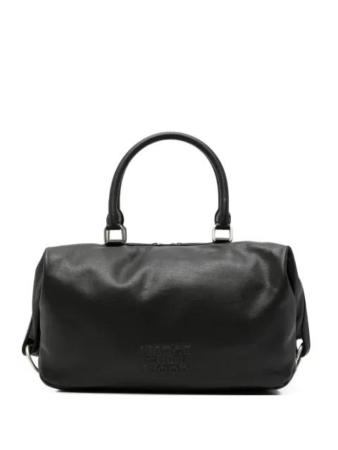 Dumpling logo-embossed leather tote bag by MARGE SHERWOOD
