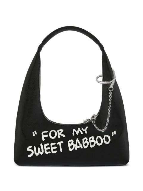 X Peanuts printed leather shoulder bag by MARGE SHERWOOD