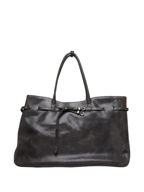 XL Grandma Used buckle-detail leather tote bag by MARGE SHERWOOD