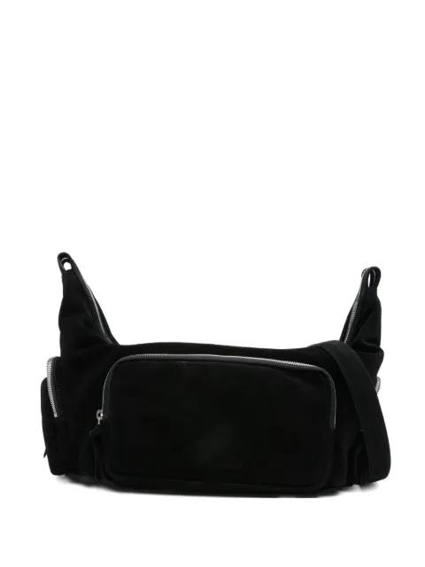 logo-embossed suede crossbody bag by MARGE SHERWOOD
