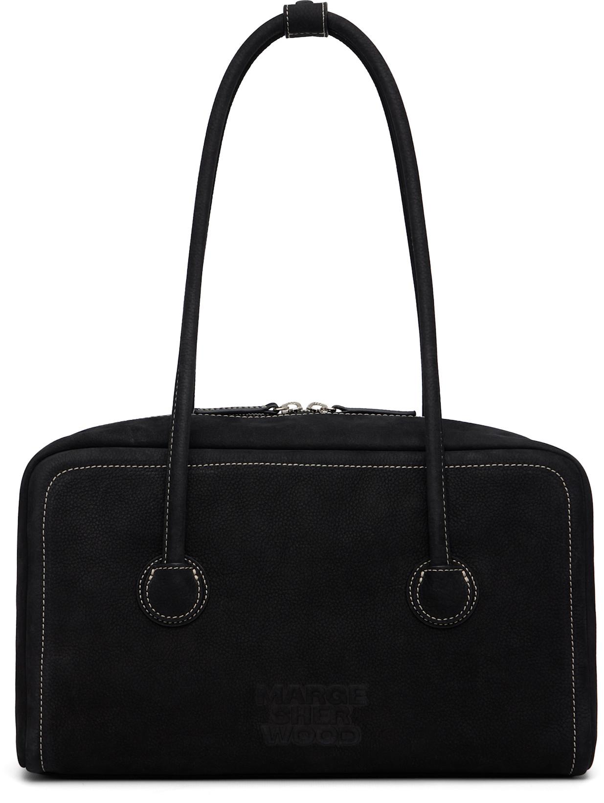 Black Soft Boston Bag by MARGESHERWOOD