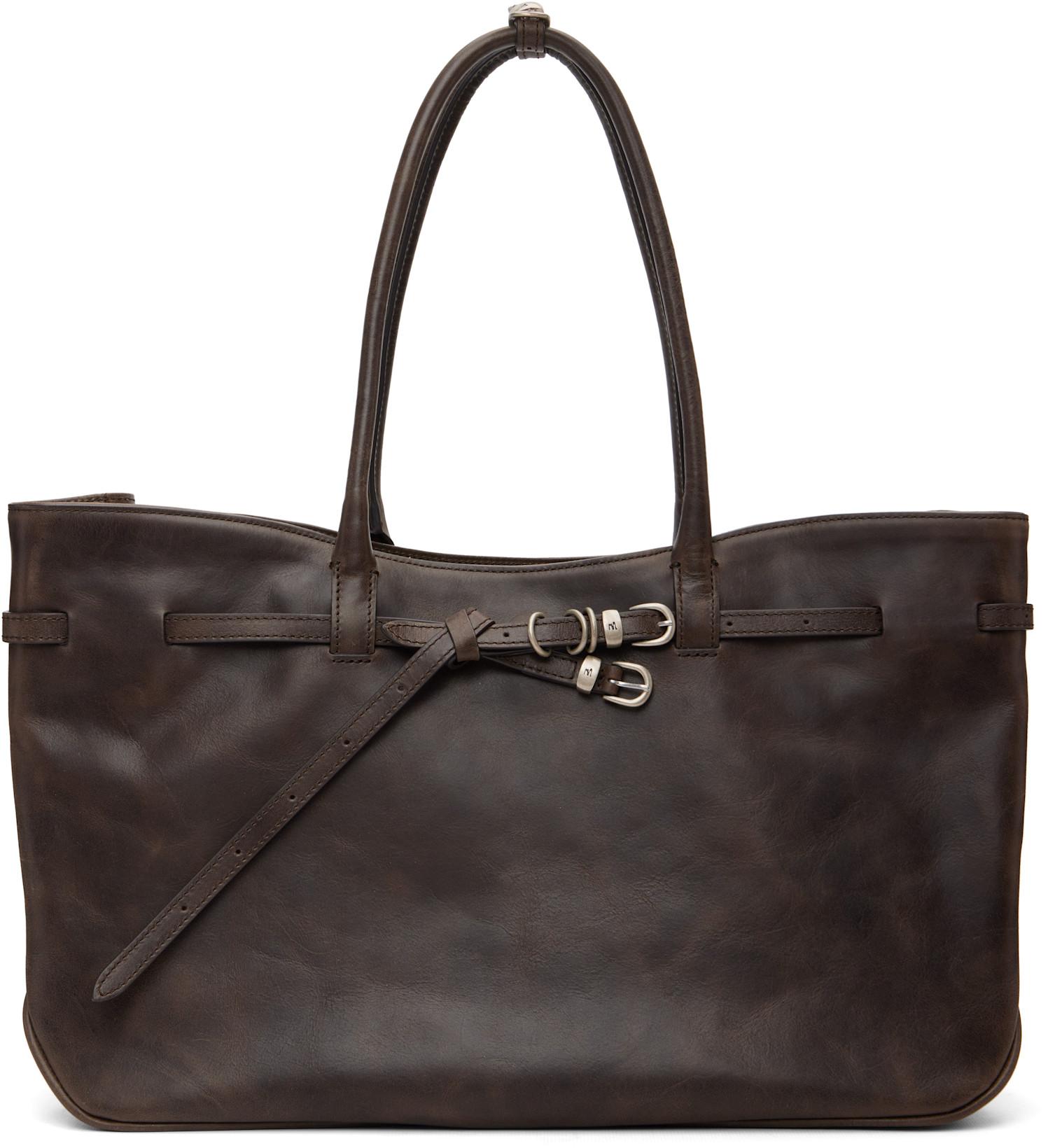 Brown Grandma Used Large Tote by MARGESHERWOOD