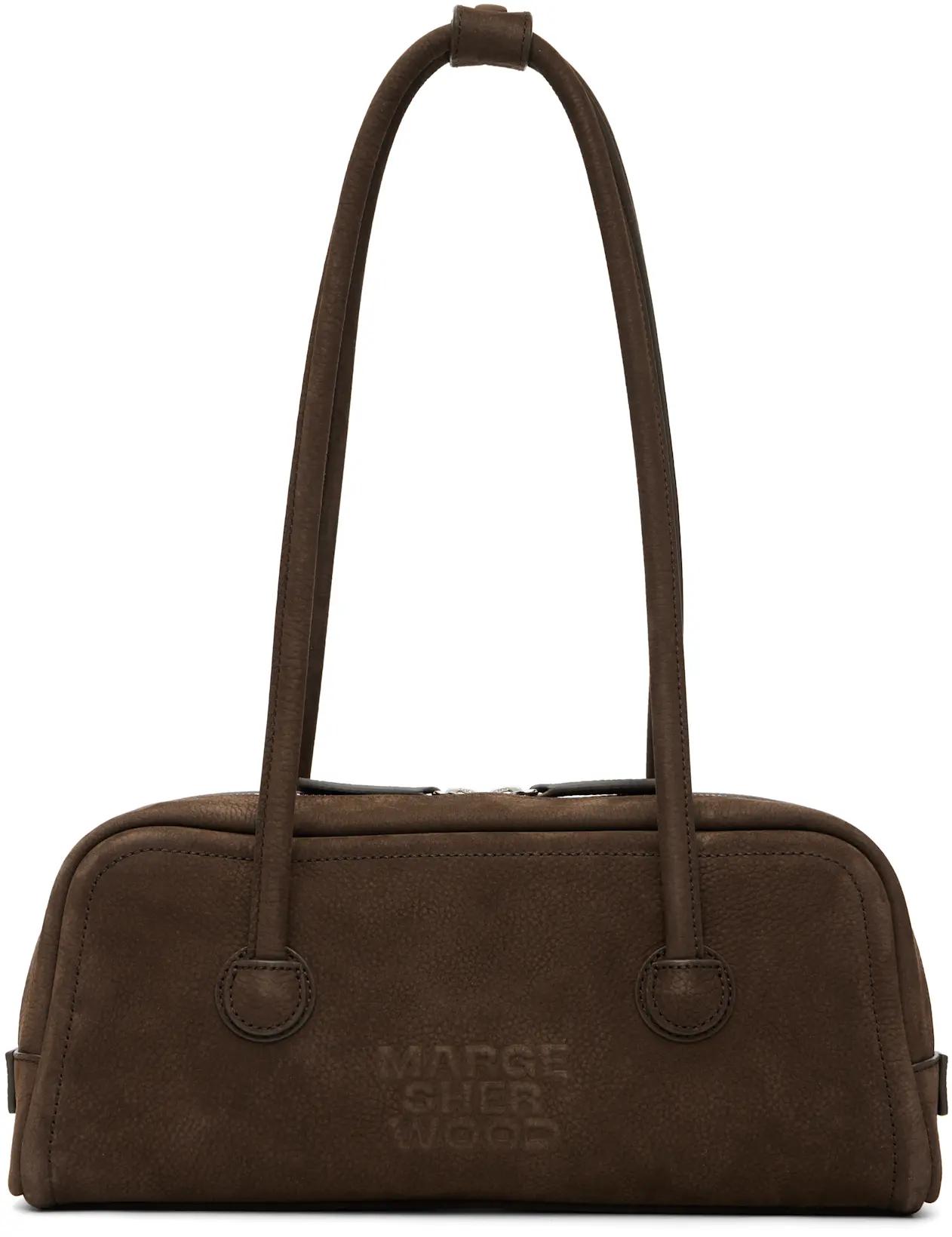 Brown Soft Boston EW Bag by MARGESHERWOOD