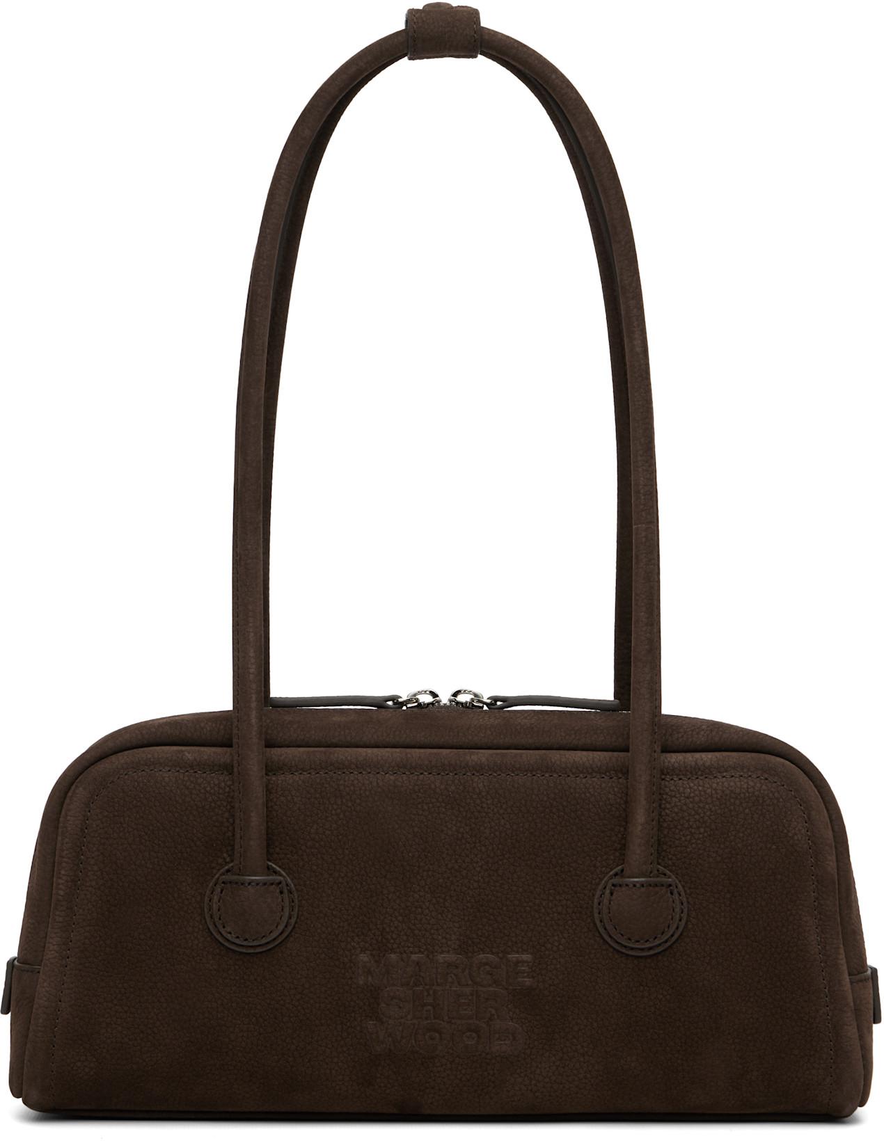 Brown Soft Boston EW Bag by MARGESHERWOOD