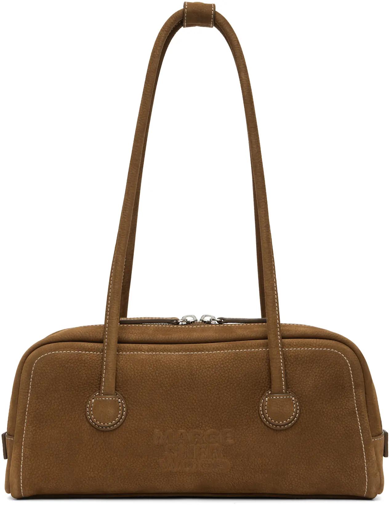 Brown Soft Boston EW Bag by MARGESHERWOOD