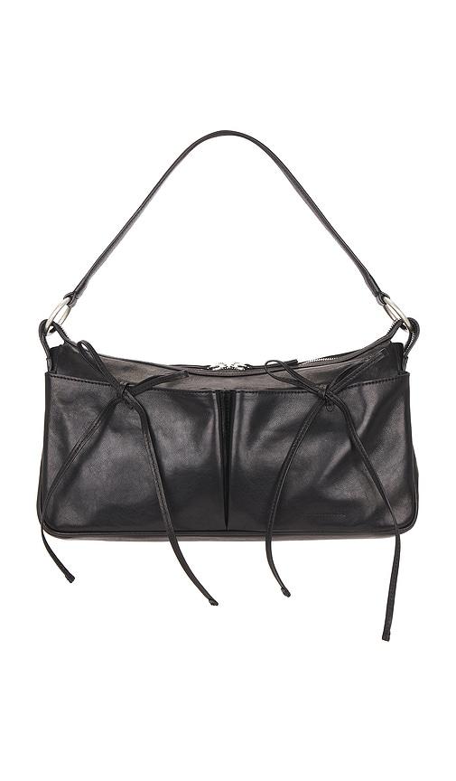 MARGESHERWOOD Ribbon Large Pochette Bag in Black by MARGESHERWOOD