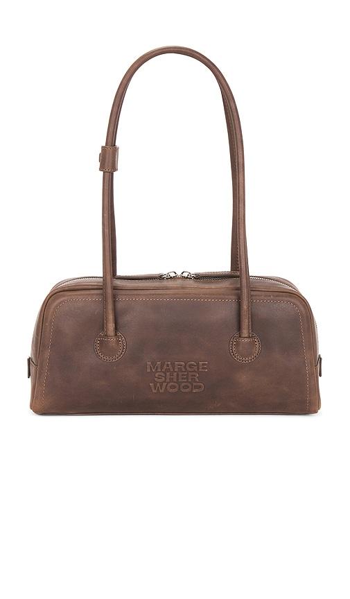 MARGESHERWOOD Soft Boston East / West Shoulder Bag in Brown by MARGESHERWOOD