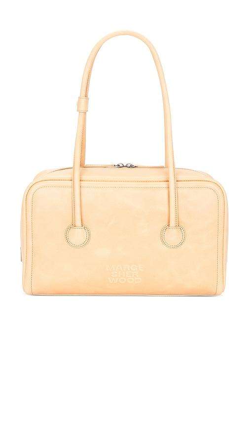 MARGESHERWOOD Soft Boston Shoulder Bag in Beige by MARGESHERWOOD