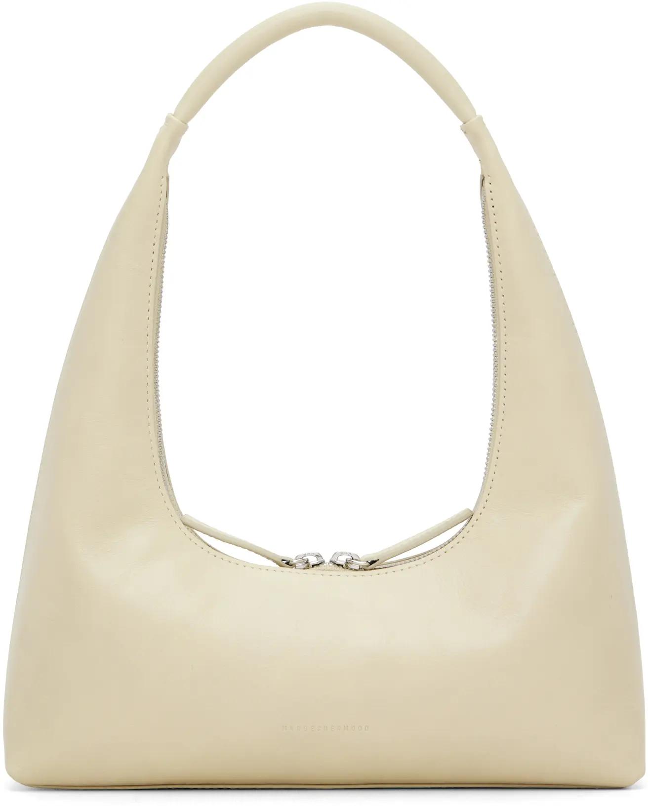 Off-White Leather Shoulder Bag by MARGESHERWOOD
