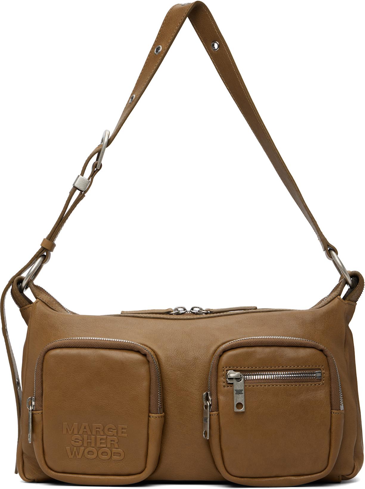 SSENSE Exclusive Khaki Outpocket Bag by MARGESHERWOOD