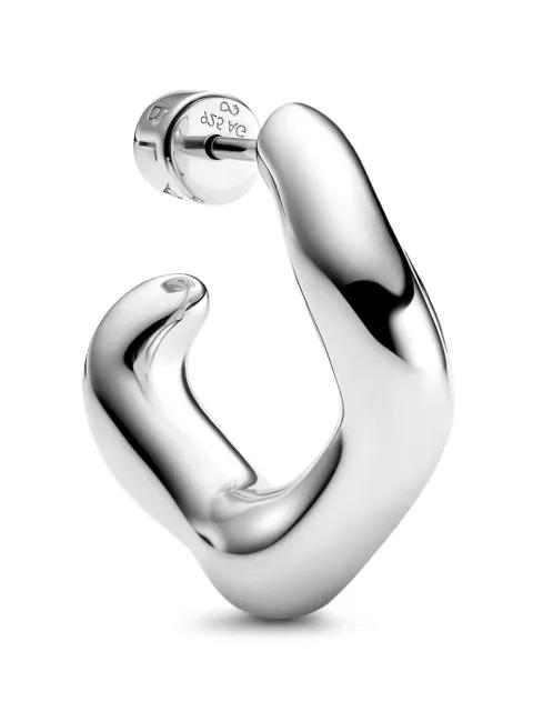 Anil wavy hoop earrings by MARIA BLACK