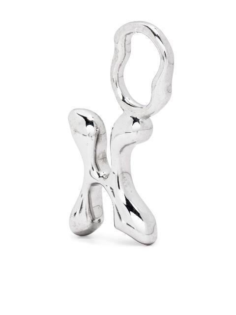 Fluent Letter H silver charm by MARIA BLACK
