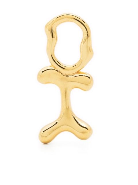 Fluent Letter sterling-silver charm by MARIA BLACK