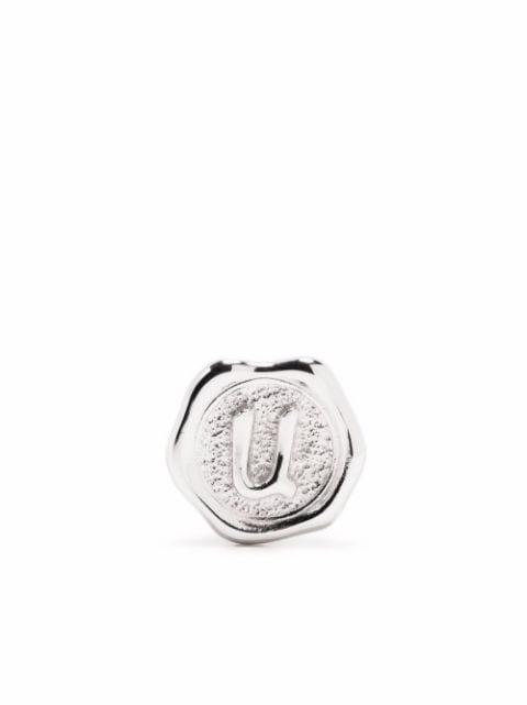 Letter U coin by MARIA BLACK