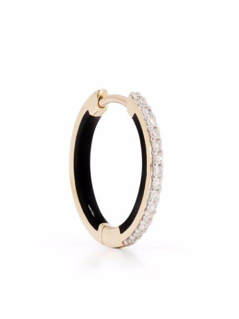 Lost Highway diamond huggie earring by MARIA BLACK