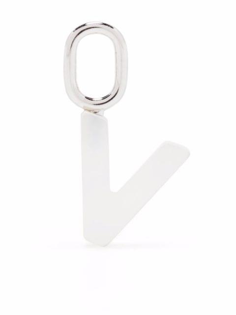 Lucid Letter V charm by MARIA BLACK