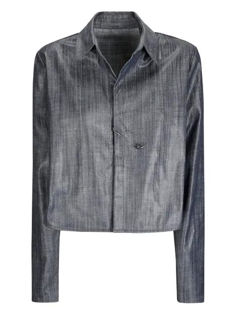 cropped denim jacket by MARIA CALDERARA