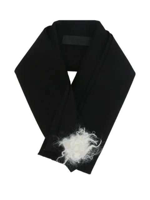 faux-fur embellished neck scarf by MARIA CALDERARA
