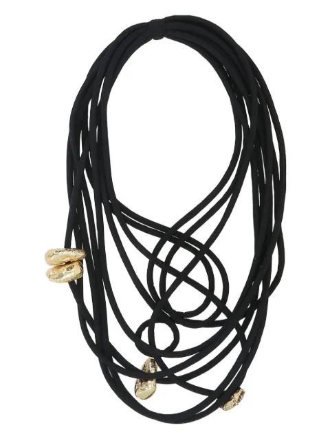multiple-straps necklace by MARIA CALDERARA