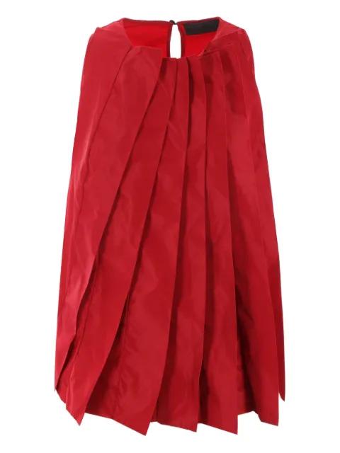 pleated crew-neck top by MARIA CALDERARA