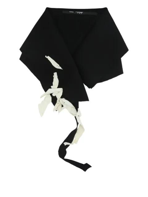 snap-button closure contrasting-balloon fragments scarf by MARIA CALDERARA