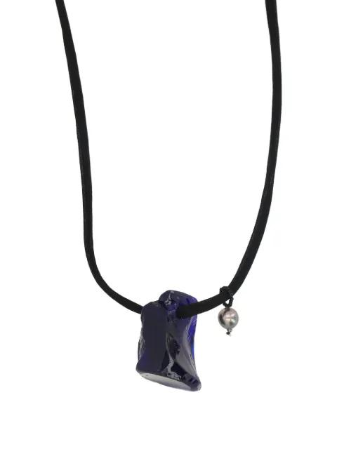stone-pendant necklace by MARIA CALDERARA