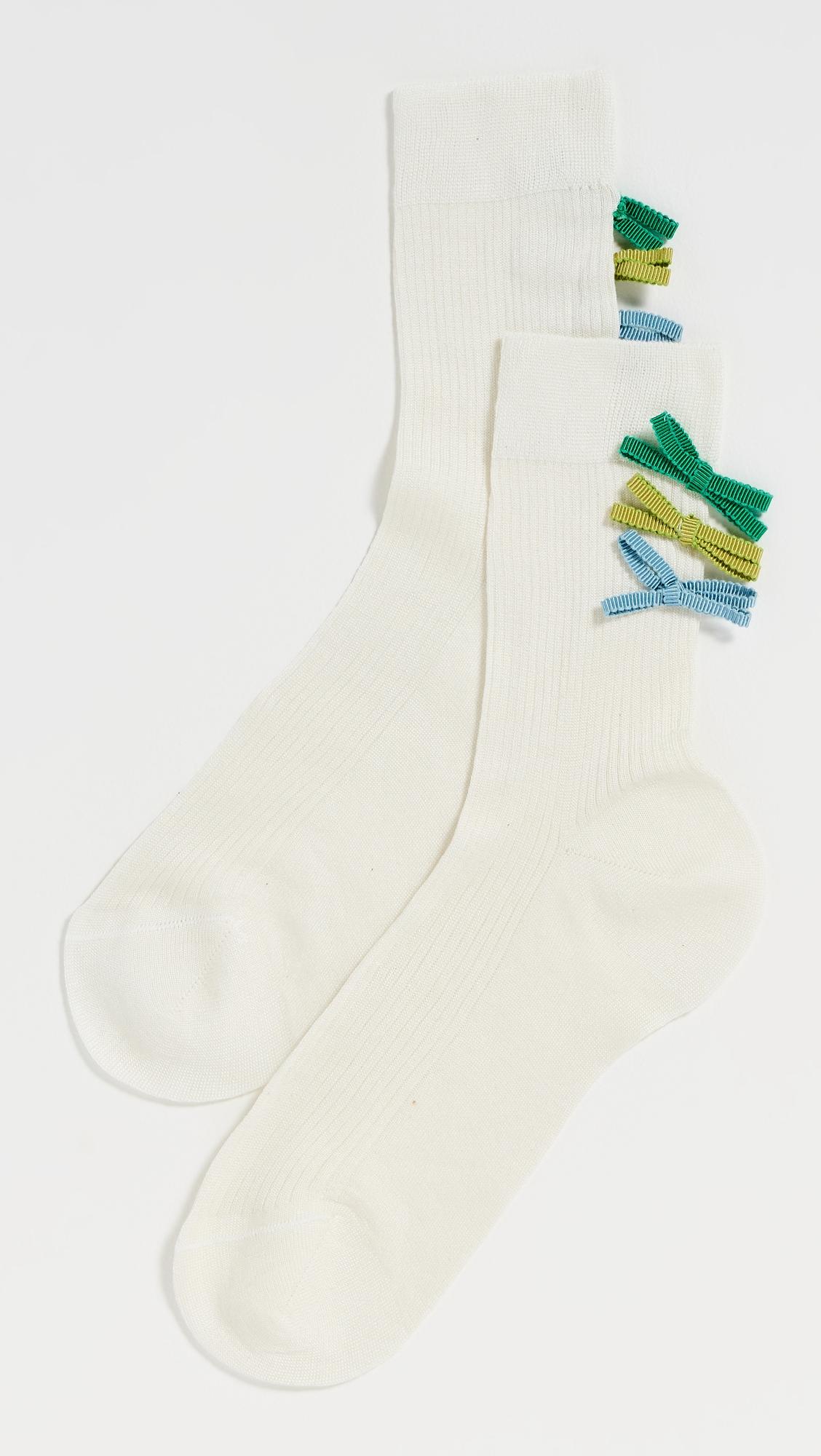 Isla Silk Socks by MARIA LA ROSA