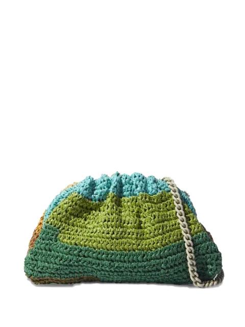 crochet striped clutch bag by MARIA LA ROSA