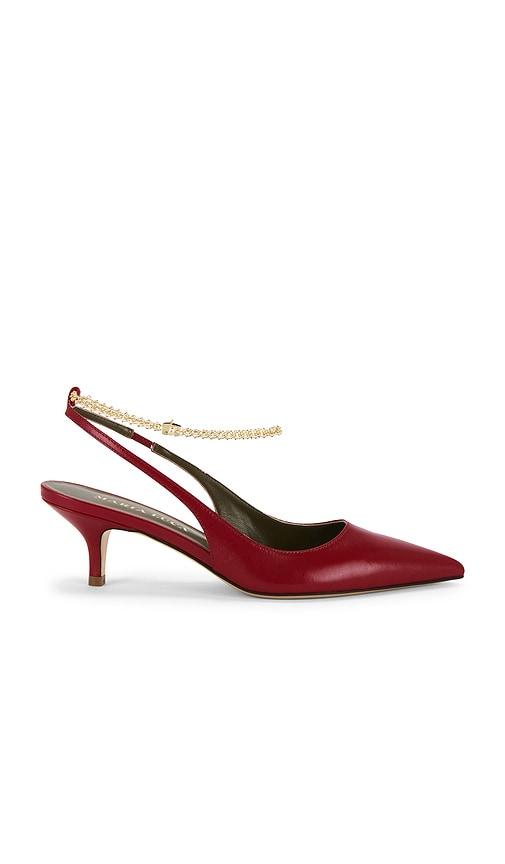 Maria Luca Felicia Slingback Heel in Red by MARIA LUCA