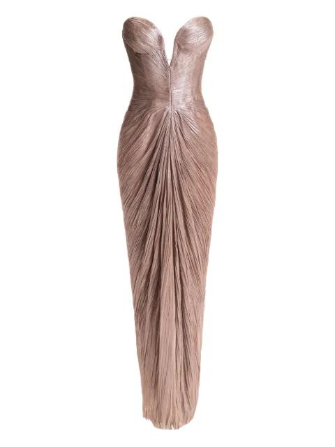 Alessandra strapless maxi dress by MARIA LUCIA HOHAN