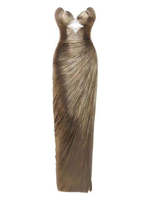 Amisha silk maxi dress by MARIA LUCIA HOHAN