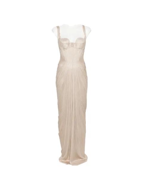 Anais pleated maxi dress by MARIA LUCIA HOHAN