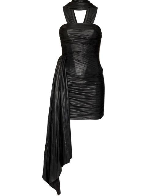 Delfina ruched minidress by MARIA LUCIA HOHAN