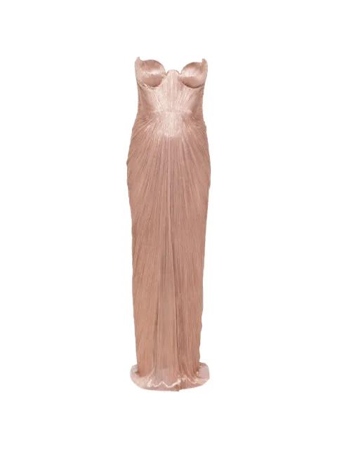 Jasleen draped maxi dress by MARIA LUCIA HOHAN
