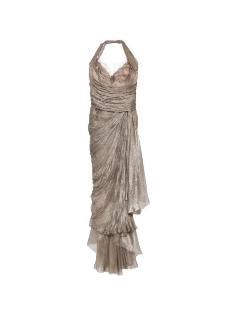 Jolie ruched tiered dress by MARIA LUCIA HOHAN