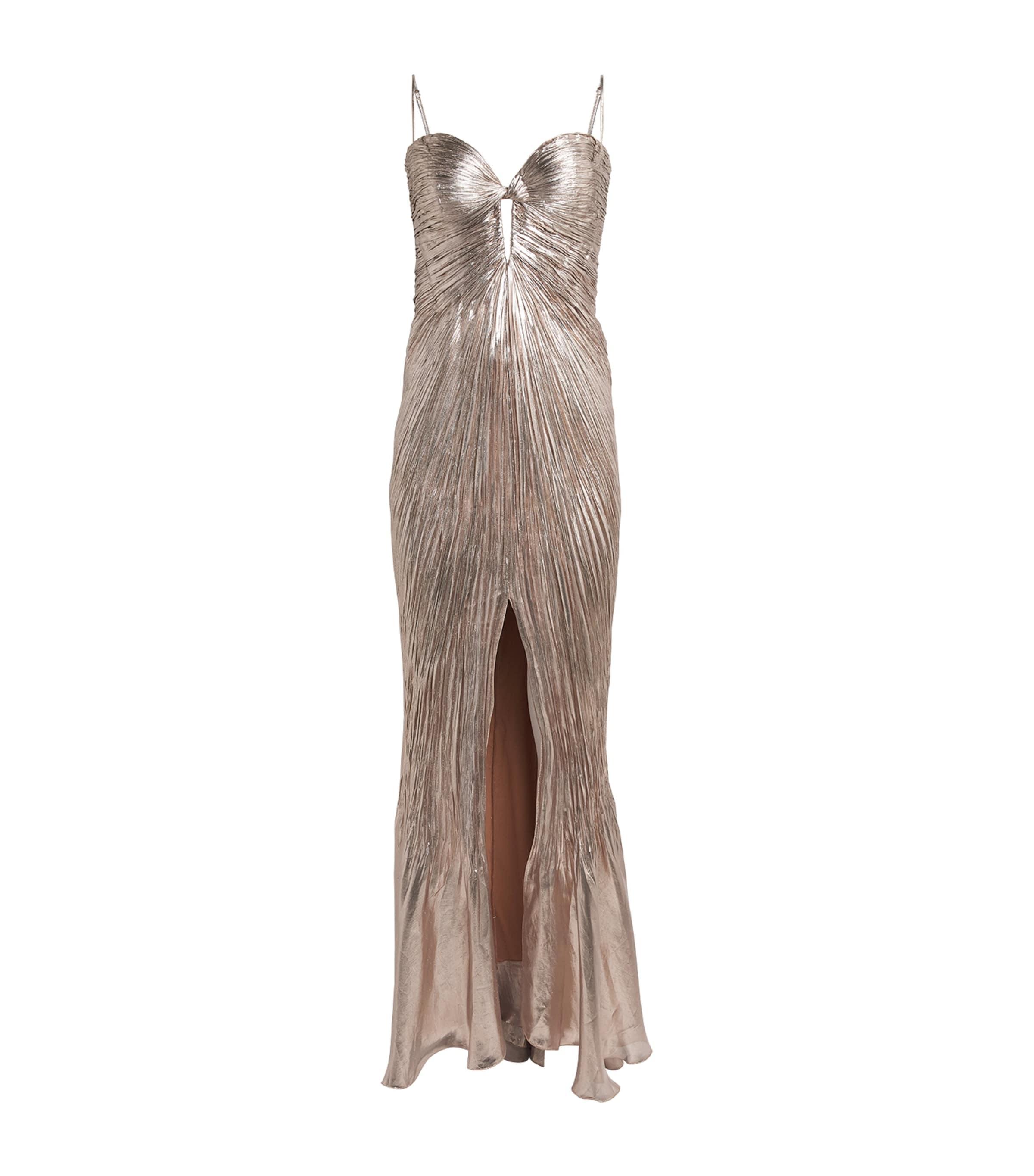 Maria Lucia Hohan Metallic Silk Mirren Maxi Dress by MARIA LUCIA HOHAN