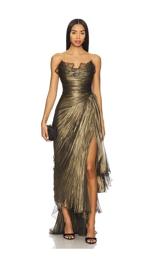 Maria Lucia Hohan x REVOLVE Jolie Dress in Olive by MARIA LUCIA HOHAN