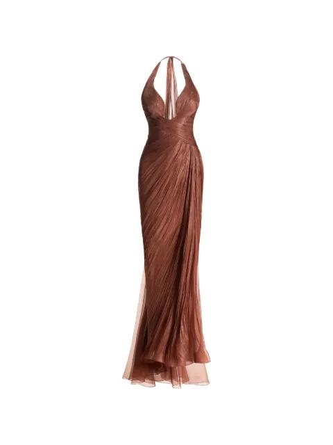 Milagros sleeveless slit maxi dress by MARIA LUCIA HOHAN