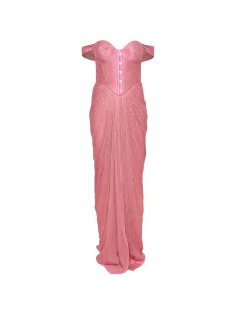 Susie off-shoulder maxi dress by MARIA LUCIA HOHAN