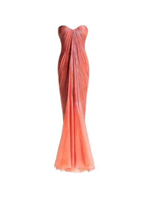 Victoria ruched maxi dress by MARIA LUCIA HOHAN