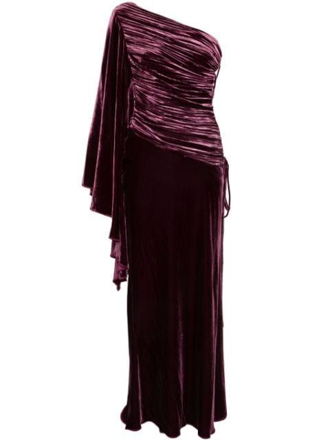Yolanda velvet maxi dress by MARIA LUCIA HOHAN